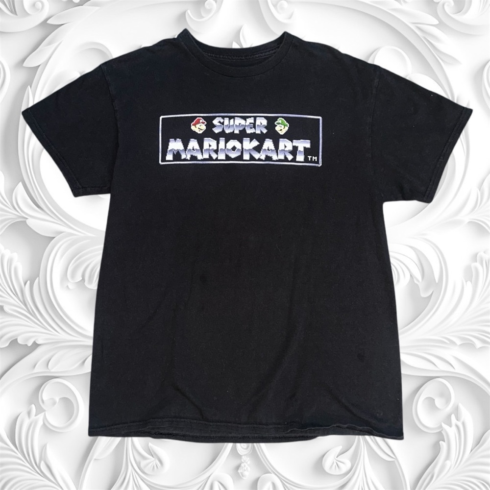 Super Mario Kart Black juniors baby tee